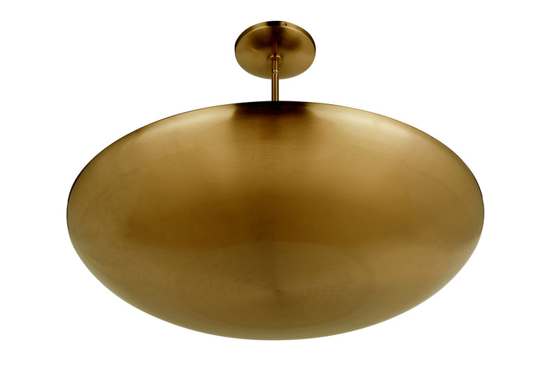 Isabel 5 Light 32" Convertible Semi-Flush in Satin Brass