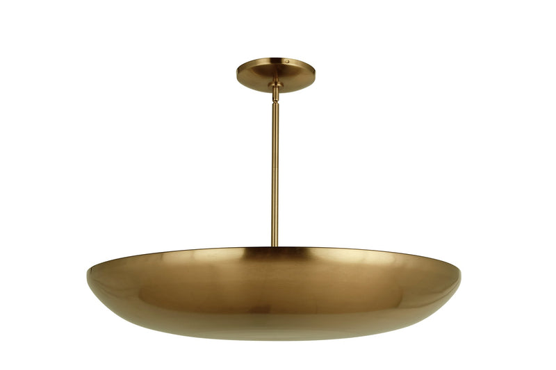 Isabel 5 Light 32" Convertible Semi-Flush in Satin Brass