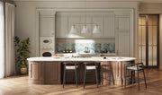 Pleated 3 Light 14" Island in Premium Bronze