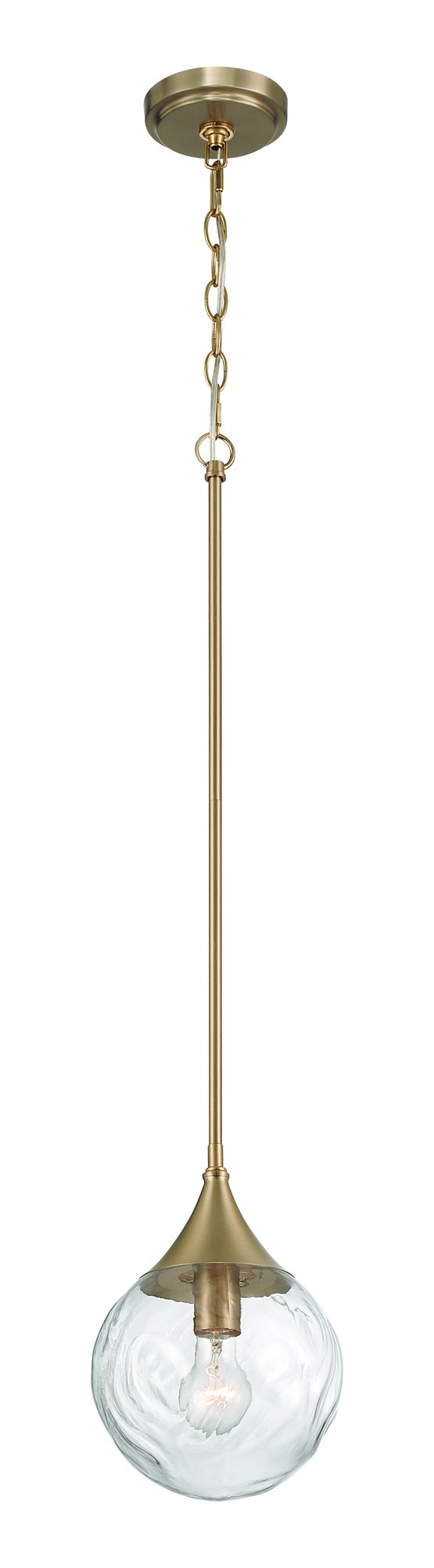 Reflection 1 Light 8" Mini Pendant in Premium Bronze