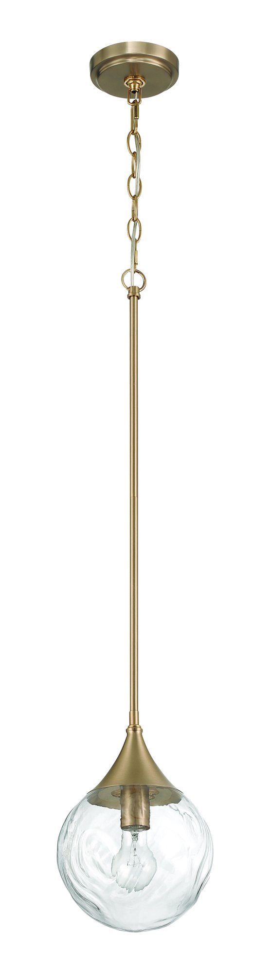 Reflection 1 Light 8" Mini Pendant in Premium Bronze
