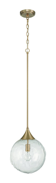 Reflection 1 Light 12" Pendant in Premium Bronze