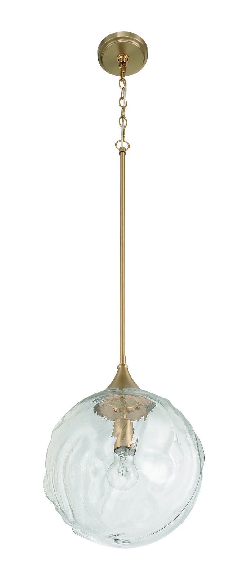 Reflection 1 Light 12" Pendant in Premium Bronze