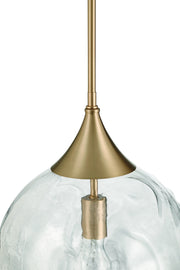 Reflection 1 Light 12" Pendant in Premium Bronze