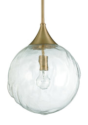 Reflection 1 Light 12" Pendant in Premium Bronze
