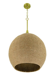 Keira 3 Light 20.88" Pendant in Satin Brass