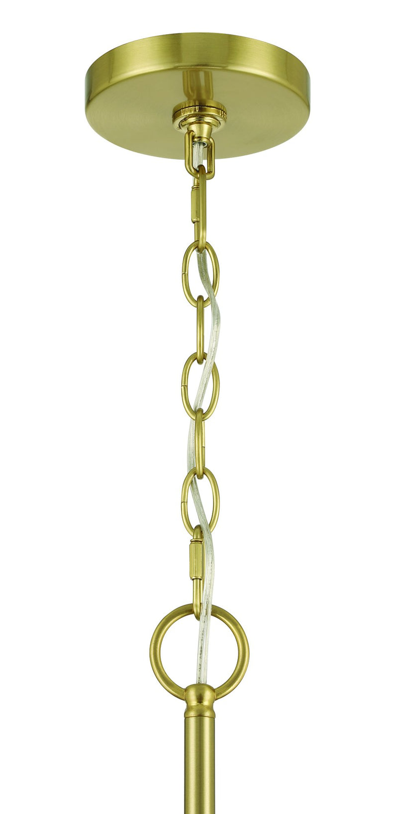 Keira 3 Light 20.88" Pendant in Satin Brass