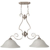 Cecilia 2 Light 36" Island in Brushed Polished Nickel
