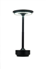 Rikki 1 Light 5.13" LED Rechargeable Lamp in Flat Black