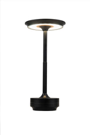 Rikki 1 Light 5.13" LED Rechargeable Lamp in Flat Black