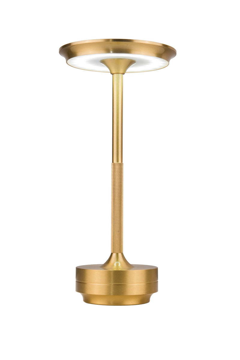 Rikki 1 Light 5.13" LED Rechargeable Lamp in Gold
