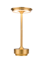 Rikki 1 Light 5.13" LED Rechargeable Lamp in Gold