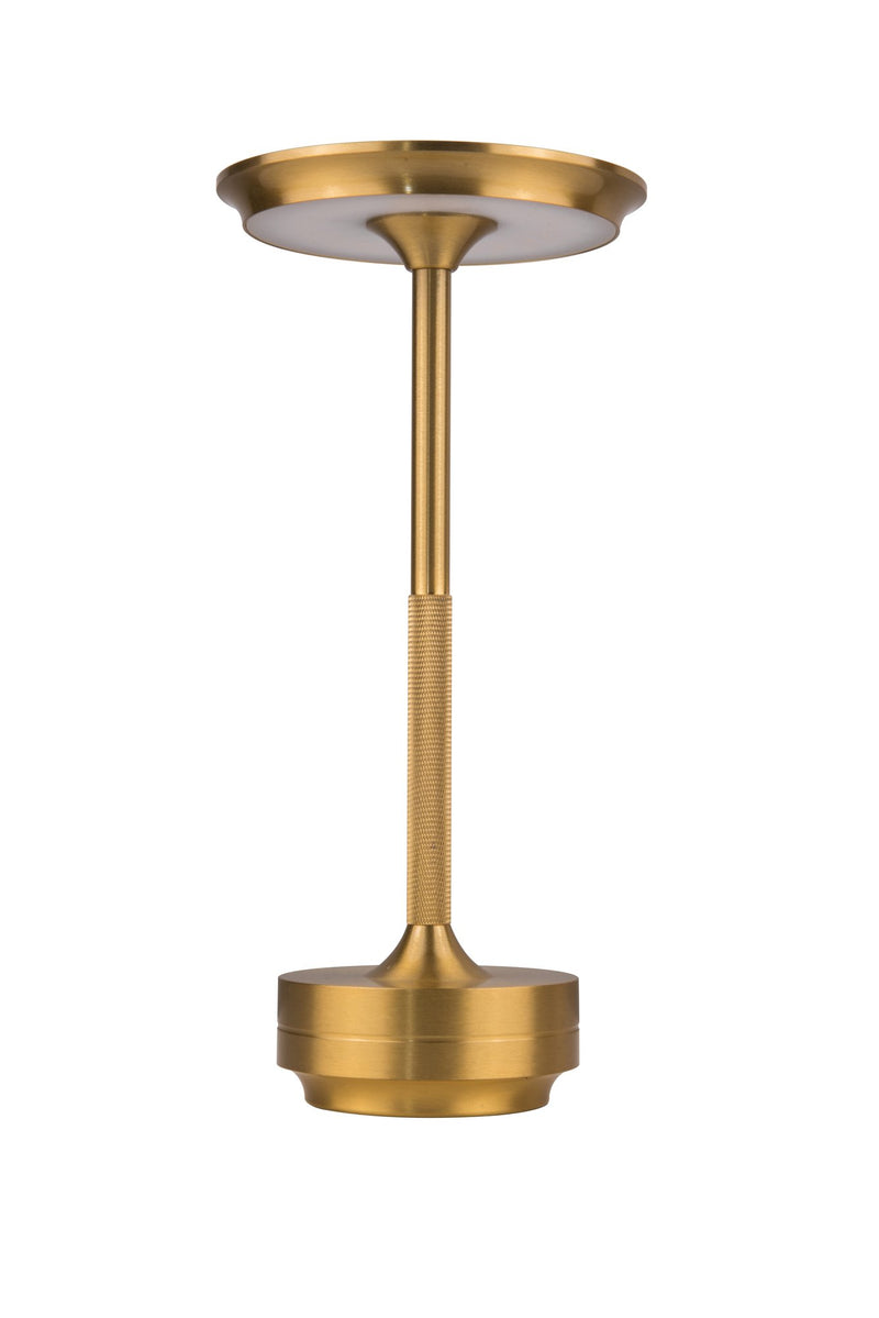 Rikki 1 Light 5.13" LED Rechargeable Lamp in Gold