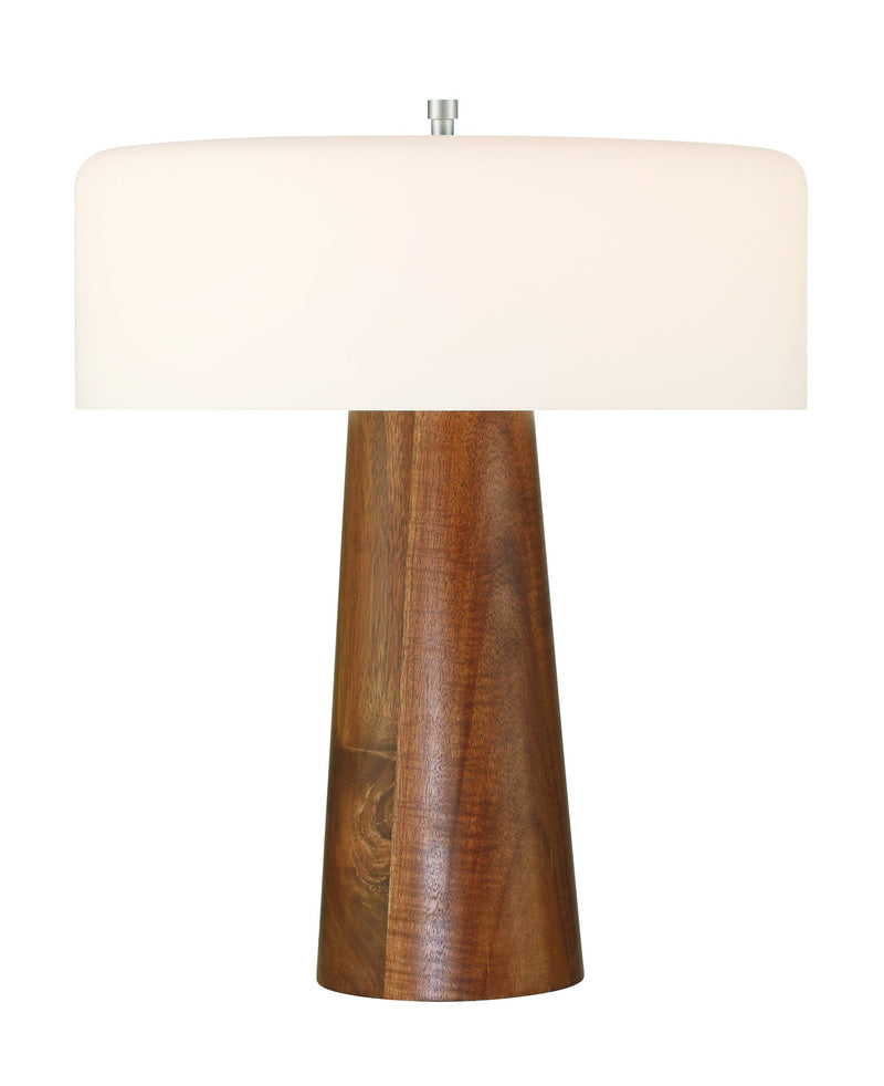 1 Light 14.96" LED Table Lamp in Walnut
