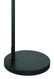 Ingraham 1 Light 21.97" Floor Lamp in Flat Black/Satin Brass