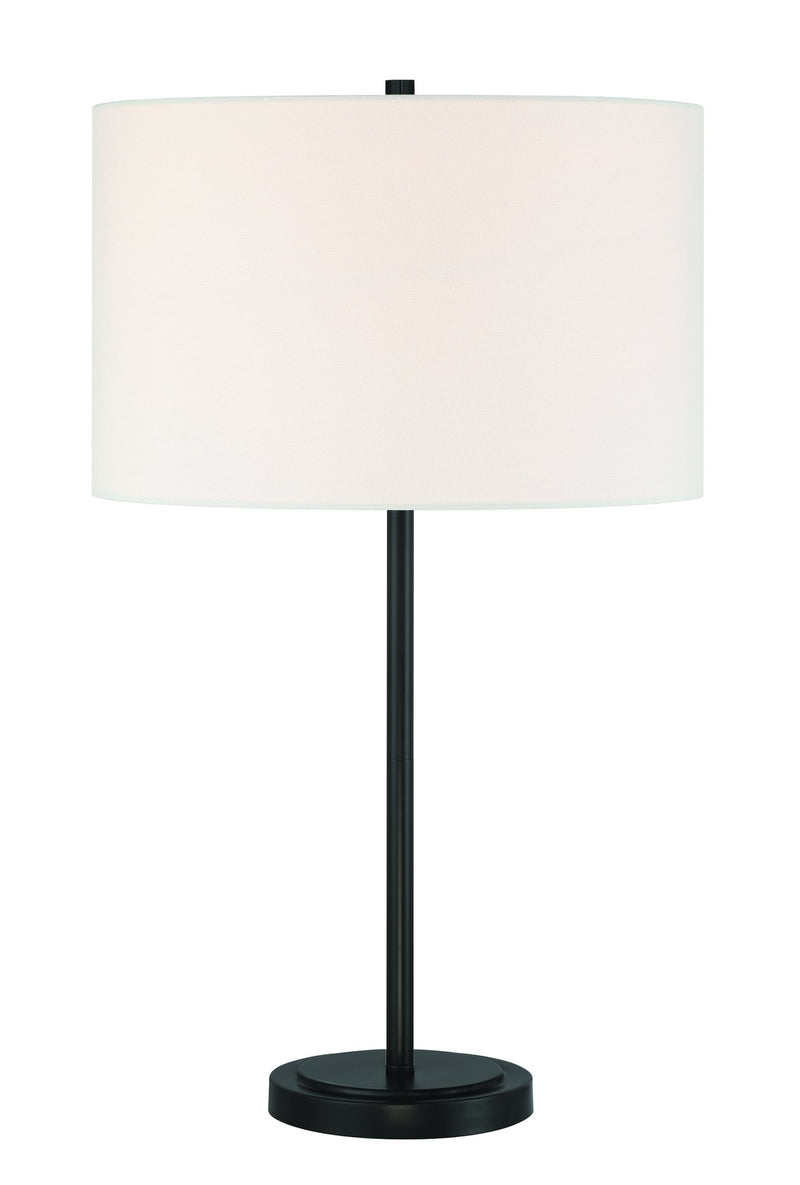 Jones 1 Light 16" Table Lamp in Flat Black