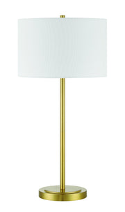 Jones 1 Light 16" Table Lamp in Satin Brass