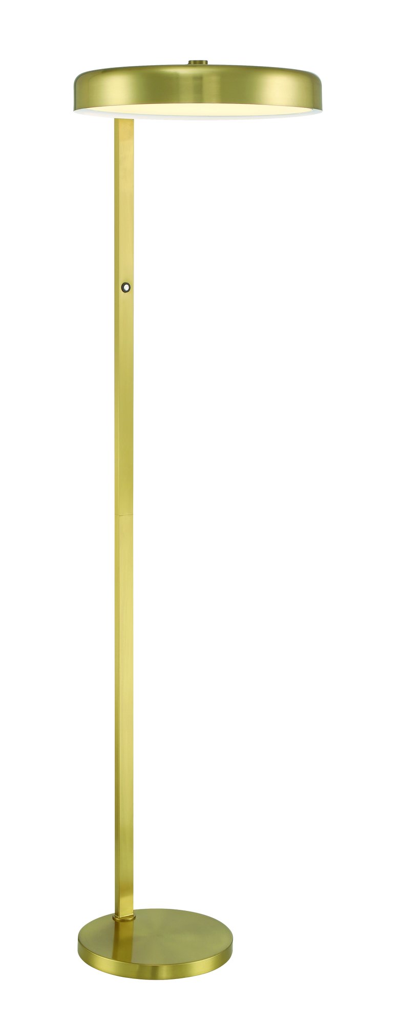 Keeva 1 Light 57.05" Floor Lamp in Satin Brass