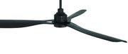 Amigo 52" 3-Blade Indoor/Outdoor Ceiling Fan in Flat Black