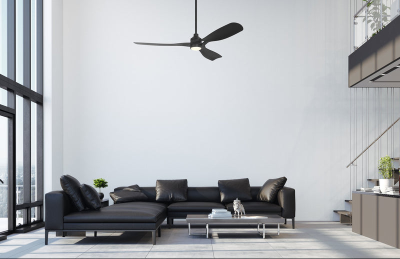 Amigo 52" 3-Blade Indoor/Outdoor Ceiling Fan in Flat Black