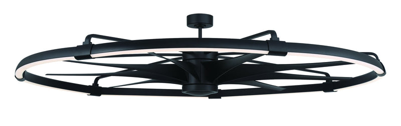Axel 80" 9-Blade Ceiling Fan in Flat Black
