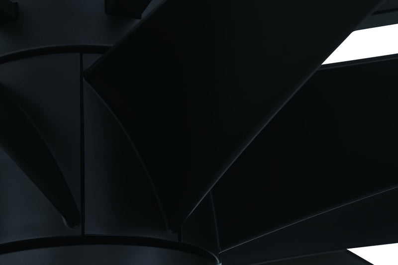 Axel 80" 9-Blade Ceiling Fan in Flat Black