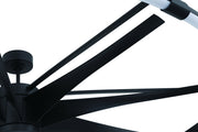 Axel 80" 9-Blade Ceiling Fan in Flat Black