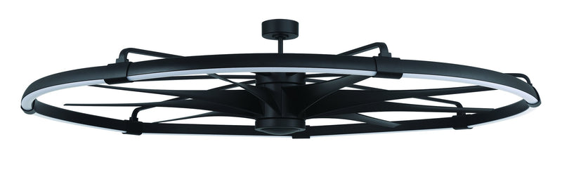 Axel 80" 9-Blade Ceiling Fan in Flat Black