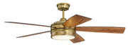 Braxton 52" 5-Blade Ceiling Fan in Satin Brass