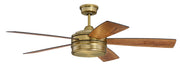 Braxton 52" 5-Blade Ceiling Fan in Satin Brass