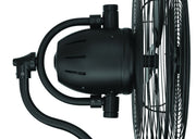 Bellows I 14" 3-Blade Indoor/Outdoor Wall Fan in Flat Black