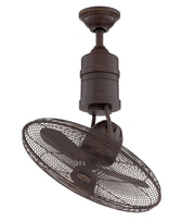 Bellows III 18" 3-Blade Indoor/Outdoor Ceiling Fan in Aged Bronze Textured