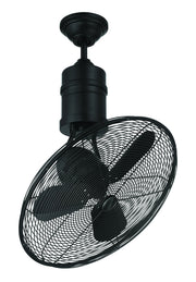 Bellows III 18" 3-Blade Indoor/Outdoor Ceiling Fan in Flat Black
