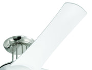 Cam 54" 4-Blade Ceiling Fan in White/Polished Nickel