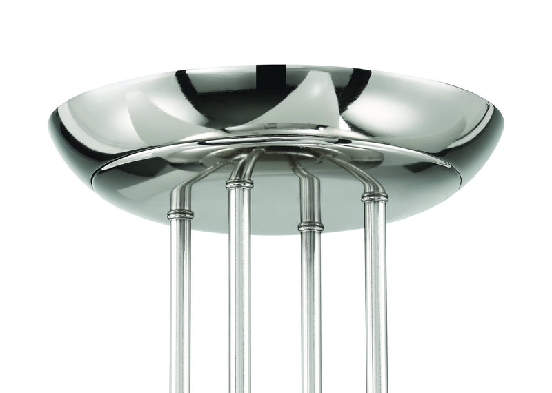 Cam 54" 4-Blade Ceiling Fan in White/Polished Nickel