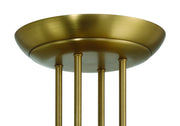 Cam 54" 4-Blade Ceiling Fan in White/Satin Brass
