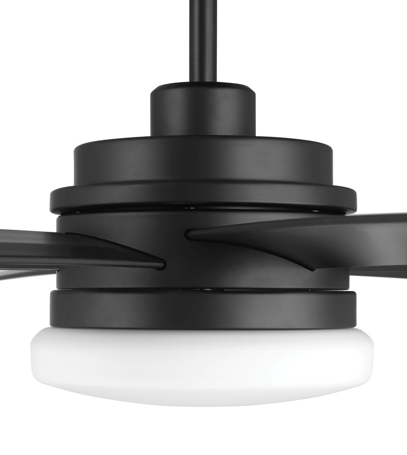 Chilz 72" 6-Blade Indoor/Outdoor Smart Ceiling Fan in Flat Black