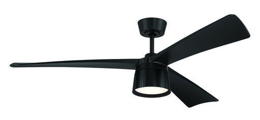 Canto 52" 3-Blade Indoor/Outdoor Ceiling Fan in Flat Black