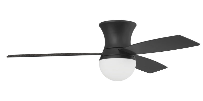 Daybreak 52" 3-Blade Ceiling Fan in Flat Black