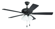 Eos 52" 5-Blade Frost 4 Light Ceiling Fan in Classic Bronze