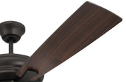 Eos 52" 5-Blade Frost 4 Light Ceiling Fan in Espresso