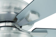 Eos 52" 5-Blade Ceiling Fan, LED Light Kit Included in Brushed Polished Nickel