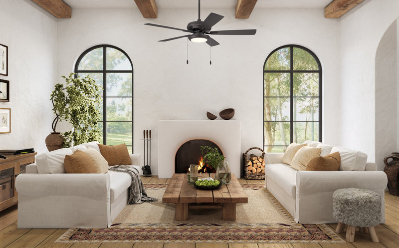 Eos 52" 5-Blade Ceiling Fan, LED Light Kit Included in Classic Bronze