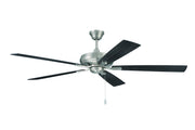 Eos 60" 5-Blade Ceiling Fan in Brushed Polished Nickel