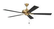 Eos 60" 5-Blade Ceiling Fan in Satin Brass