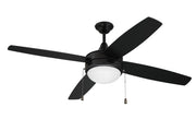 Phaze Energy Star 4 52" 4-Blade Ceiling Fan in Flat Black