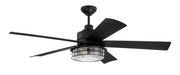 Garrick 56" 5-Blade Ceiling Fan in Flat Black