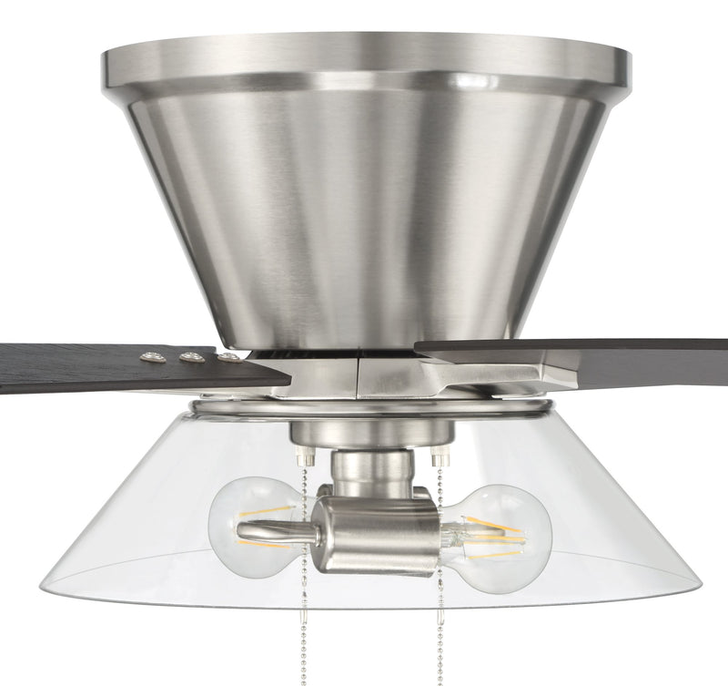 Insight 52" 5-Blade Ceiling Fan Brushed Nickel Finish in Brushed Polished Nickel