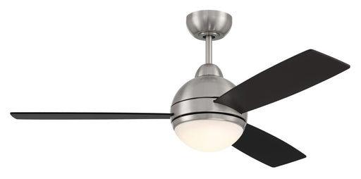 Keen 48" 3-Blade Ceiling Fan in Brushed Polished Nickel