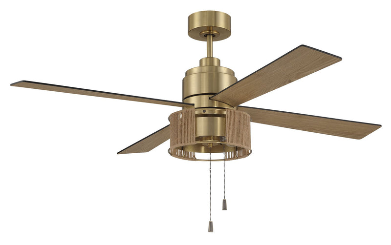 Kensey 52" 4-Blade Ceiling Fan in Satin Brass